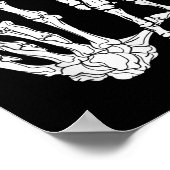 Poster Skeleton Main Comma La Ponctuation Kamala Harris (Coin)