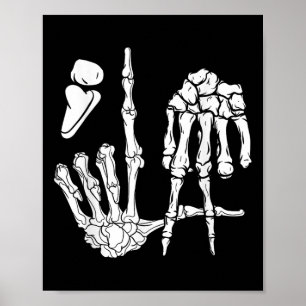 Poster Skeleton Main Comma La Ponctuation Kamala Harris