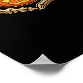 Poster Skeleton Mains Coeur avec Citrouille mignon Hall É (Coin)