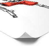 Poster Skeleton Muay Thai Halloween Kickboxing Mixed mart (Coin)