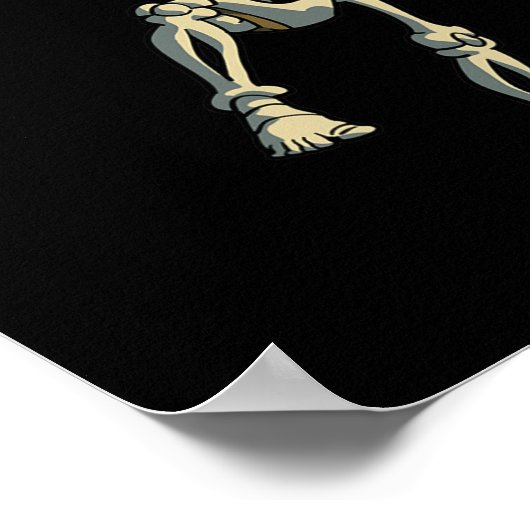 Poster Skeleton Muay Thai Kick Boxe Mixed martial art Fun (Coin)