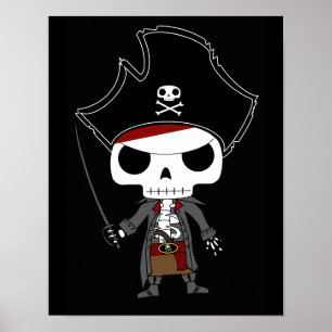Poster Skeleton Pirate