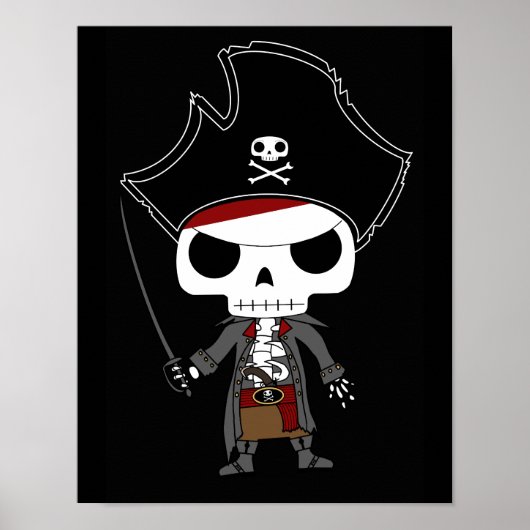 Poster Skeleton Pirate (Devant)