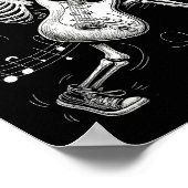 Poster Skeleton Playing Guitar Music For Men Women Rock B (Coin)