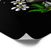 Poster Skeleton psychédélique Hippie (Coin)