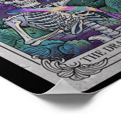 Poster Skeleton Queen Tarot Card Gothique Witchy Hallowee (Coin)
