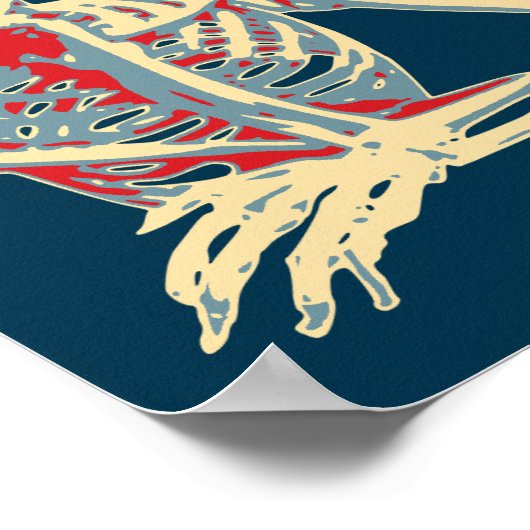 Poster Skeleton rétro (Coin)