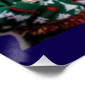 Poster Skeleton Santa Christmas Group Photo – Festive 3D (Coin)