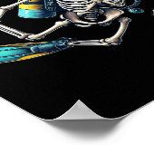 Poster Skeleton Scu Diving Halloween Skeleton Scu Diver (Coin)