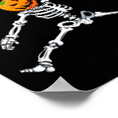 Poster Skeleton Sketset Halloween Citrouille Slam Dunk (Coin)