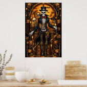 Poster Skeleton Steampunk 2 (Cuisine)