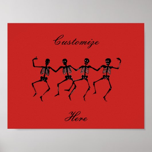 Poster Skeletons dansants Halloween Thunder_Cove (Devant)