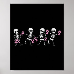 Poster Skeletons du cancer du sein Sensibilisation à la d