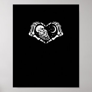 Poster Skeletons Mains de coeur