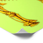 Poster Skeletons mammouths multicolores (Coin)