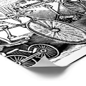 Poster Skeletons sur Vélos, Mexique (Coin)