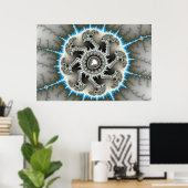 Poster Skelewheel - Art fractal (Bureau à domicile)
