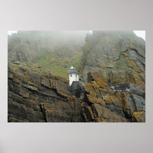Poster Skellig Michael Lighthouse, Irlande (Devant)