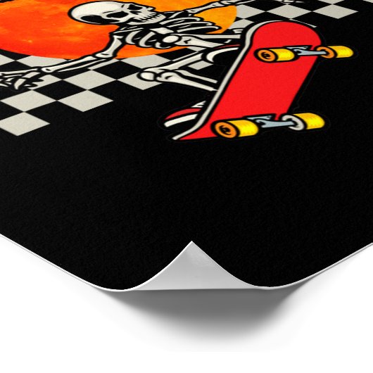 Poster Sketboard Skeleton Halloween Skeleton Horreur Mons (Coin)