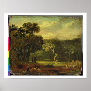 Poster Sketch from Nature in Sion Park, 1819 (oil on card