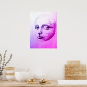 Poster "Sketch of a girl", a study of da Vinci, D.C.B. (Cuisine)