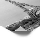 Poster Sketch tour Eiffel noir et blanc (Coin)