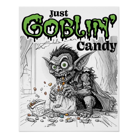 Poster Sketchy Just Goblin’ Candy (Devant)