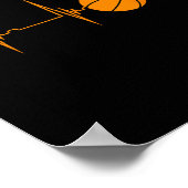 Poster Sketll Heartbeat Ekg Pulse Sports Jouer Sketll (Coin)