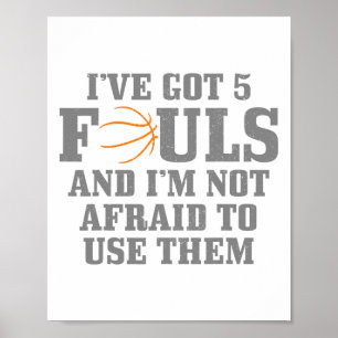 Poster Sketll J'ai 5 fautes et je n'ai pas peur d'utilise