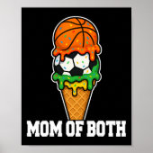 Poster Sketll Soccer Mom Ice Cream Drip Summer Game Day (Devant)