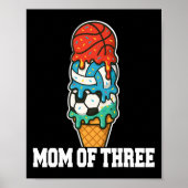 Poster Sketll Soccer Volleyll Mom Ice Cream Summer Game D (Devant)