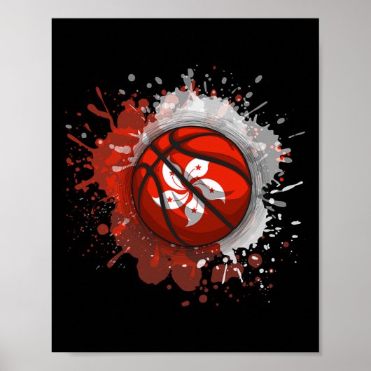 Poster Sketll With Hong Kong Flag (Devant)
