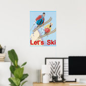 Poster Ski (Bureau à domicile)