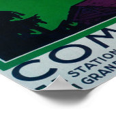 Poster Ski à l'affiche promotionnelle de Combloux (Coin)