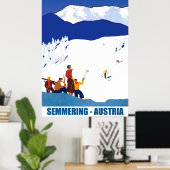 Poster Ski à Semmering, Autriche (Bureau à domicile)