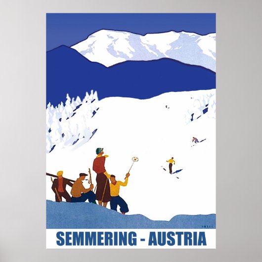Poster Ski à Semmering, Autriche (Devant)