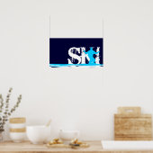 Poster ski alpin (Cuisine)