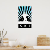 Poster ski alpin (Cuisine)