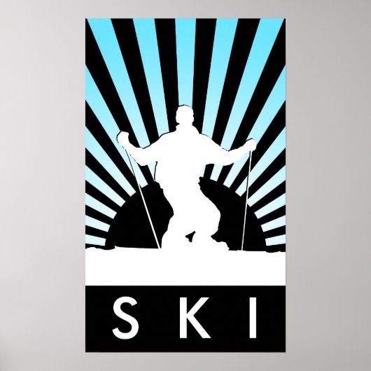 Poster ski alpin (Devant)