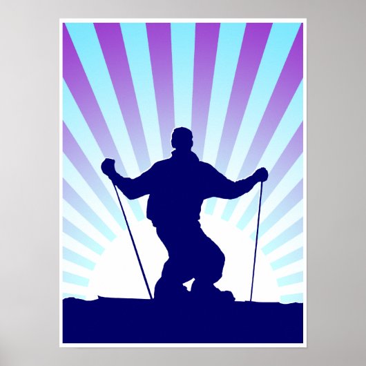 Poster ski alpin (Devant)