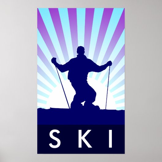 Poster ski alpin (Devant)