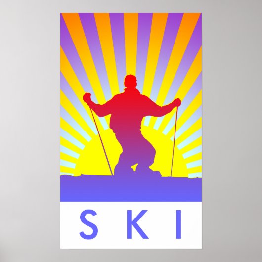 Poster ski alpin (Devant)