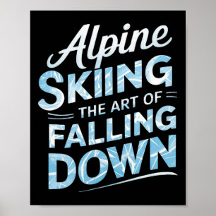 Poster Ski alpin L'art de tomber Ski alpin