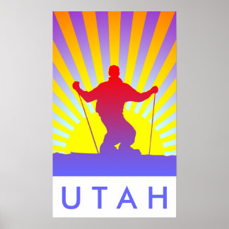 Poster ski alpin UTAH