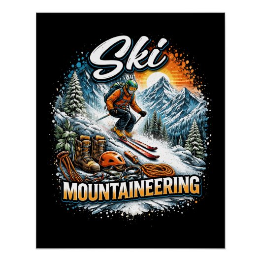 Poster Ski alpinisme (Devant)