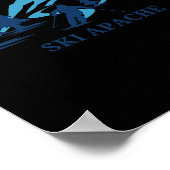 Poster Ski Apache New Mexico Ski Resort Skiing Skier (Coin)