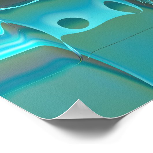 Poster Ski Art Abstrait (Coin)