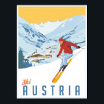 Poster Ski Autriche<br><div class="desc">Meilleure poudre - donc j'ai entendu.</div>