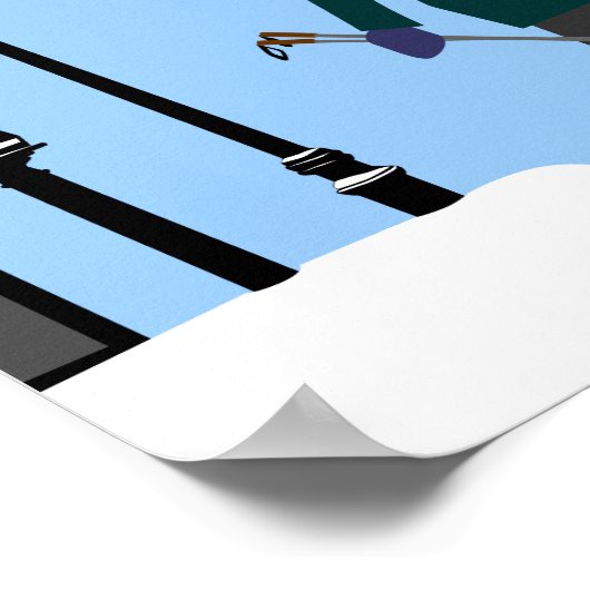 Poster Ski Beacon Hill Boston (Coin)