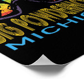 Poster Ski Big Powderhorn Michigan Vacances ski (Coin)